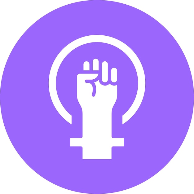 Diseño vectorial Feminismo Estilo de icono