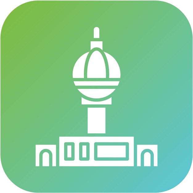 Diseño vectorial Fernsehturm estilo icono de Berlín