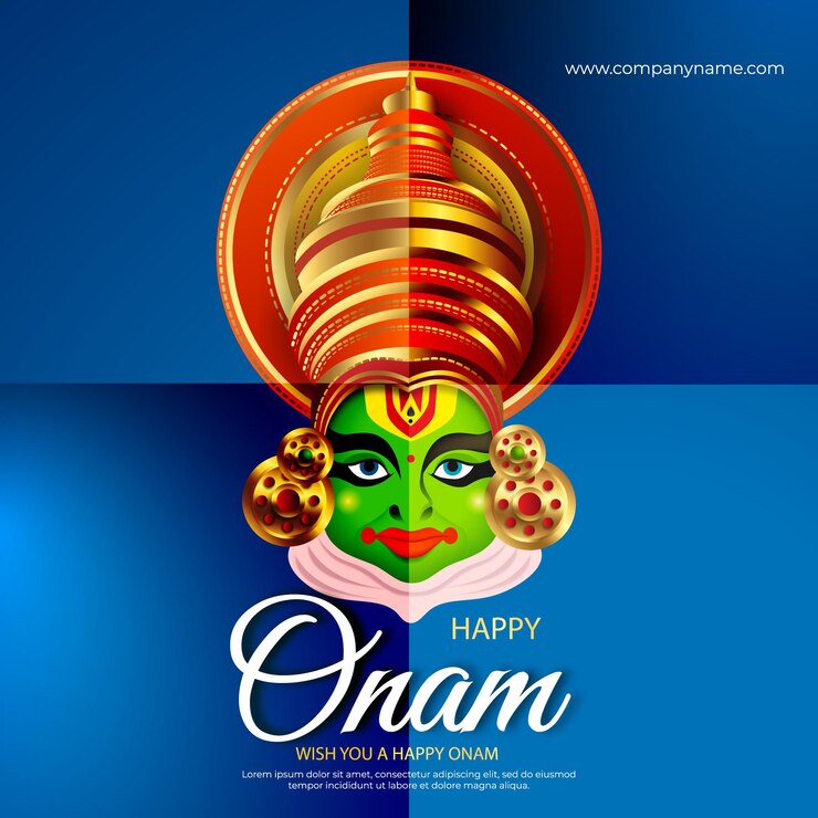 Diseño vectorial del festival onam del sur de la India