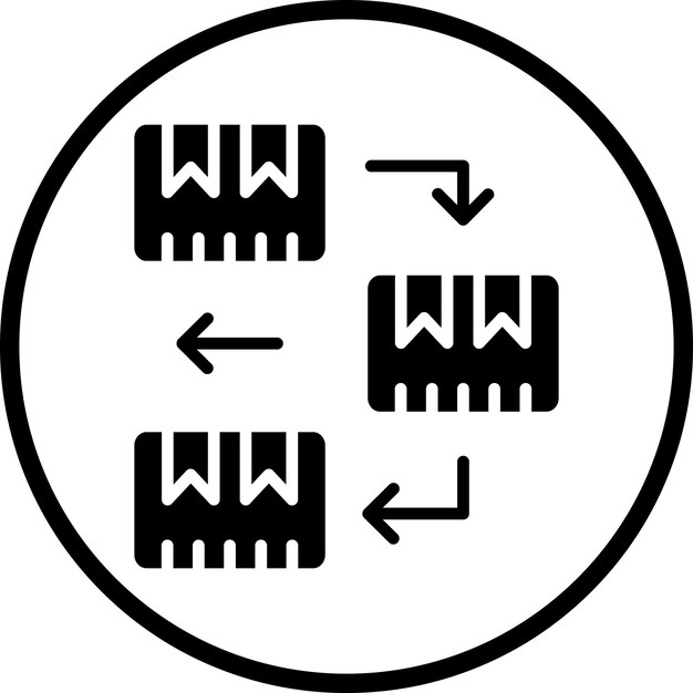 Diseño vectorial Fifo Estilo del icono