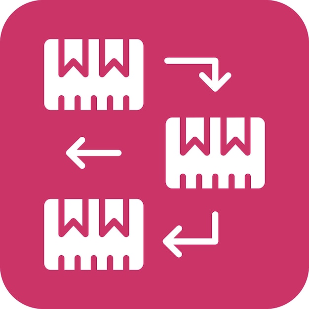 Diseño vectorial Fifo Estilo del icono