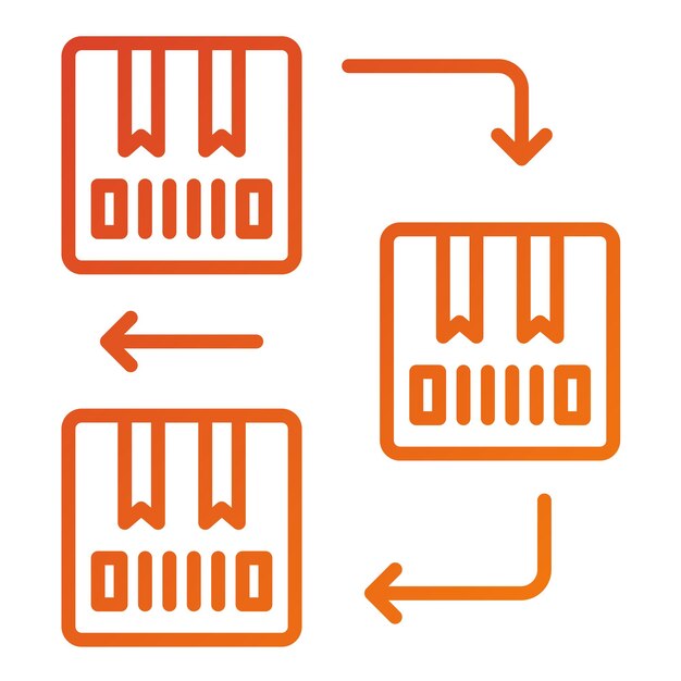 Diseño vectorial Fifo Estilo del icono