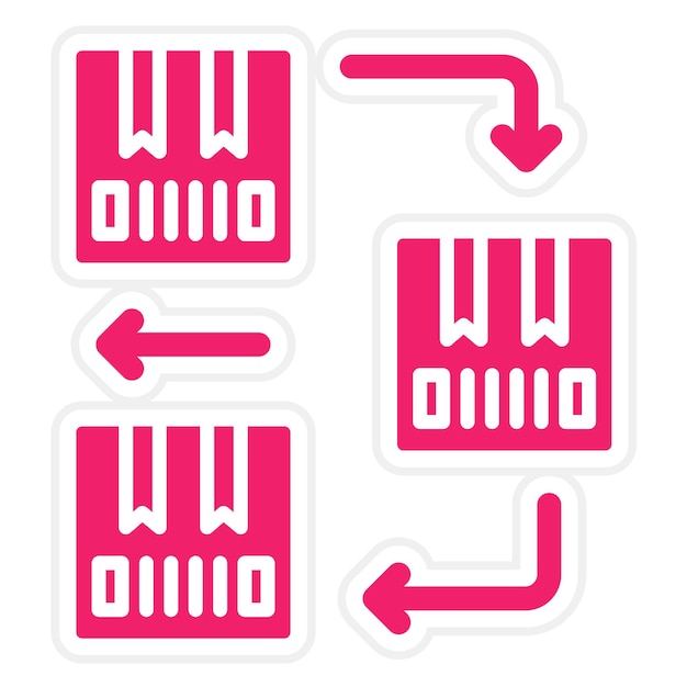 Diseño vectorial Fifo Estilo del icono