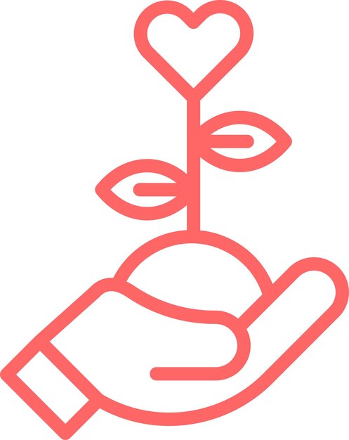 Diseño vectorial Filantropía Estilo de icono