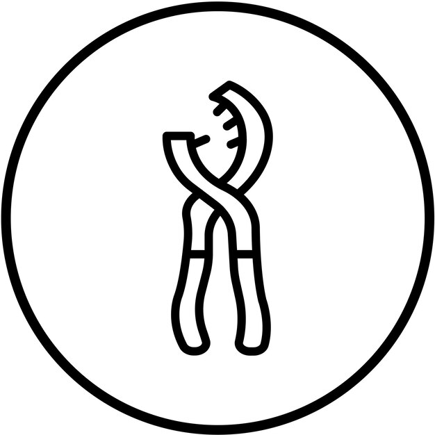 Diseño vectorial Filtro de aceite Plier Set Estilo del icono