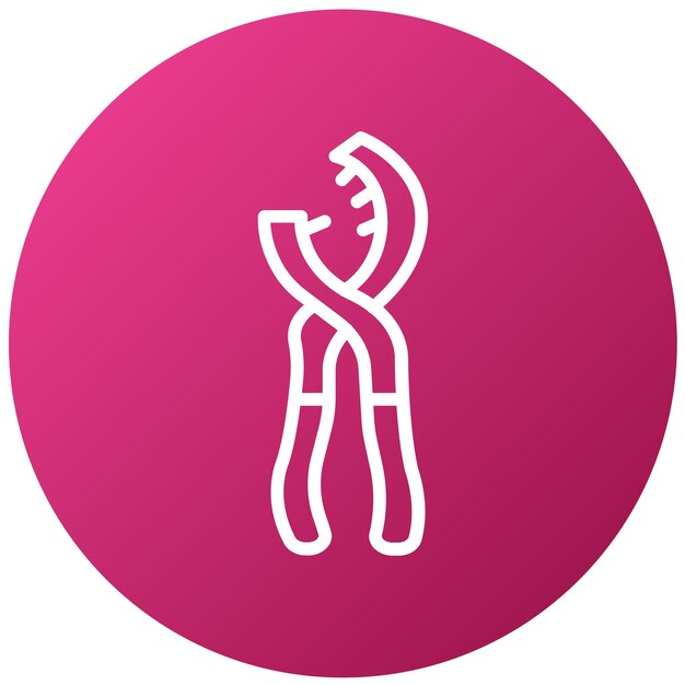 Diseño vectorial Filtro de aceite Plier Set Estilo del icono