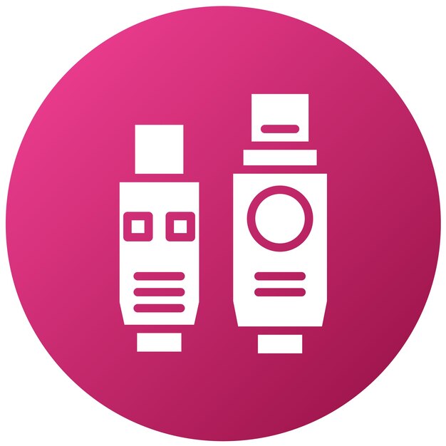Diseño vectorial Firewire Estilo de icono de puerto