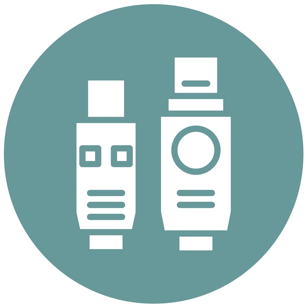 Diseño vectorial Firewire Estilo de icono de puerto