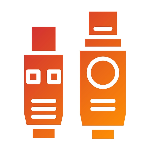 Diseño vectorial Firewire Estilo de icono de puerto