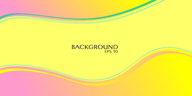 Diseño vectorial fondo abstracto con diseño de color degradado amarillo para el banner del sitio web de portada