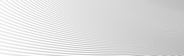 Diseño vectorial de fondo abstracto lineal Líneas 3D en curva de perspectiva y líneas de onda en movimiento telón de fondo liso y suave