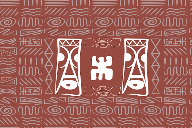 Diseño vectorial de fondo abstracto primitif