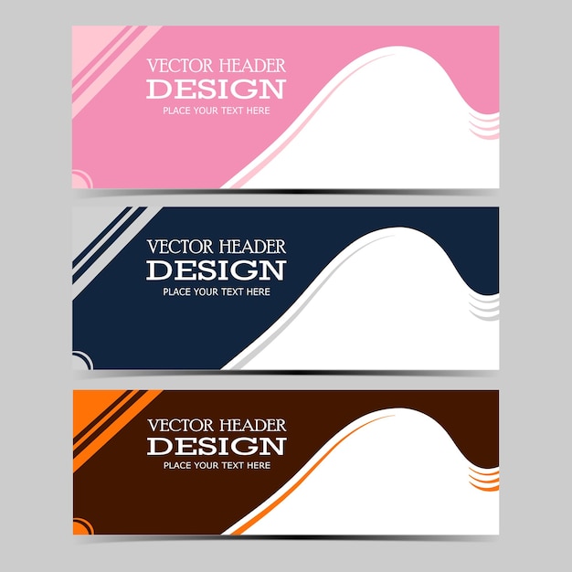Diseño vectorial Fondo de banner Plantilla web moderna