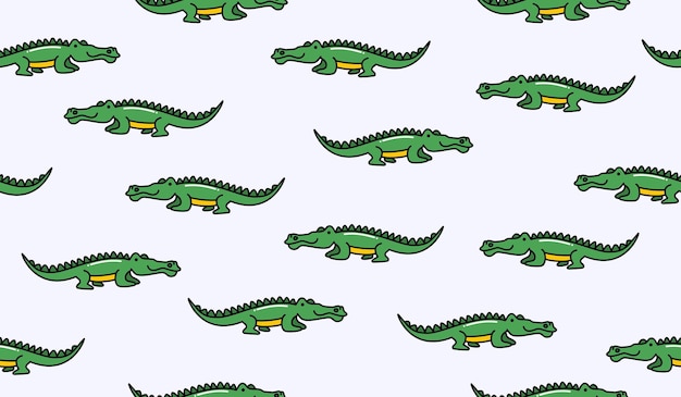 Diseño vectorial de fondo con un bonito patrón de cocodrilo