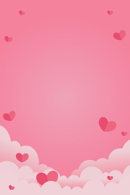Diseño vectorial de fondo de corazón de amor de San Valentín