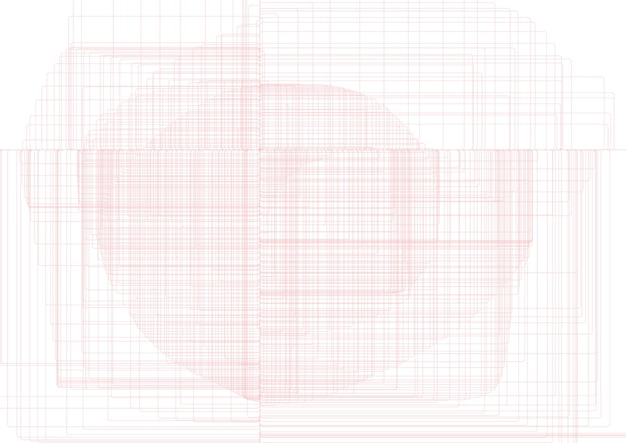 diseño vectorial de fondo garabateado de línea roja