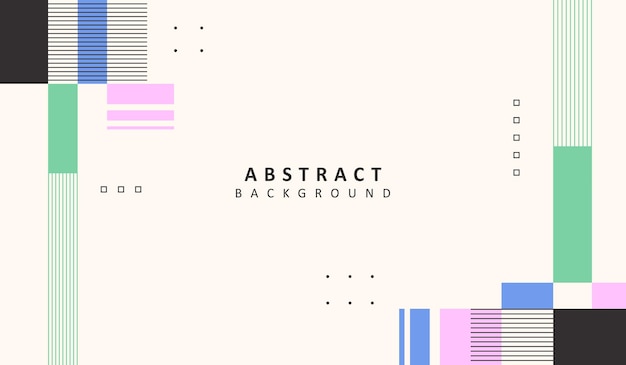 Diseño vectorial de fondo geométrico abstracto elegante y simple con un color lindo