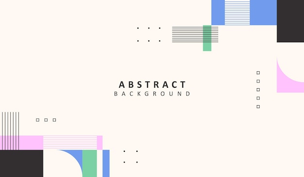 Diseño vectorial de fondo geométrico abstracto elegante y simple con un color lindo