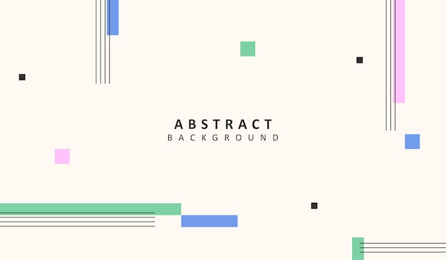 Diseño vectorial de fondo geométrico abstracto elegante y simple con un color lindo