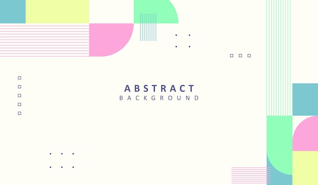 Diseño vectorial de fondo geométrico abstracto elegante y simple con un color lindo