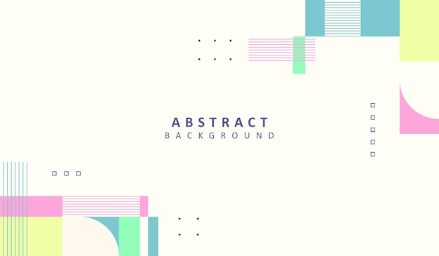 Diseño vectorial de fondo geométrico abstracto elegante y simple con un color lindo
