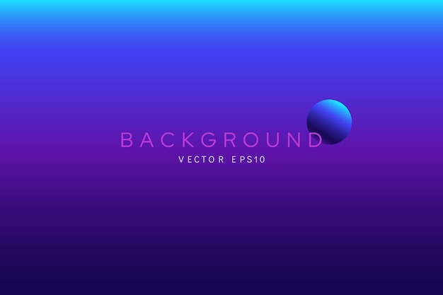 Diseño vectorial de fondo de gradiente de color púrpura oscuro y azul vibrante