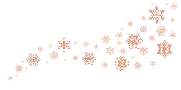 Diseño vectorial de fondo de invierno y navidad con copo de nieve