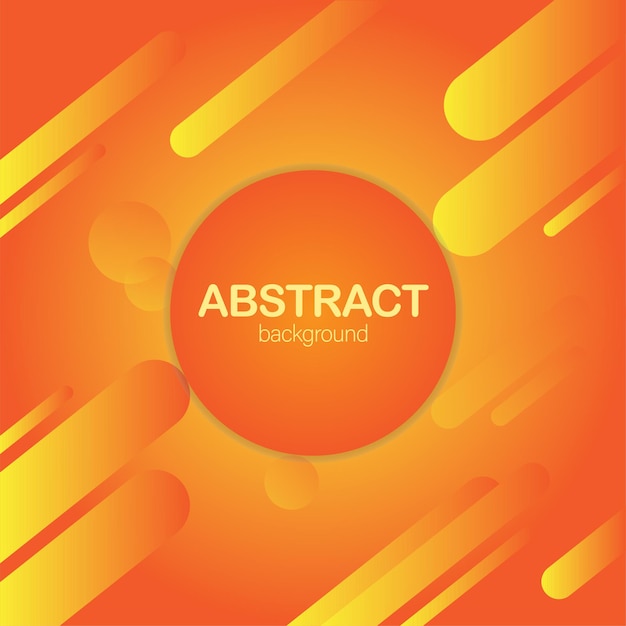diseño vectorial de fondo naranja abstracto