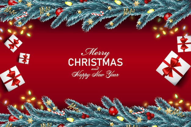 Diseño vectorial de fondo de navidad