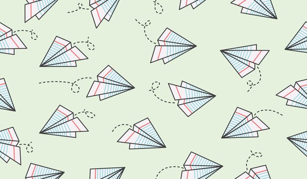 Diseño vectorial de fondo de planos de papel bonitos