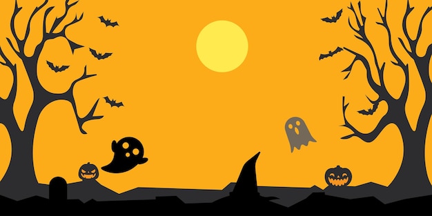 Diseño vectorial de fondo con tema de Halloween