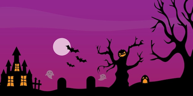 Diseño vectorial de fondo con tema de Halloween