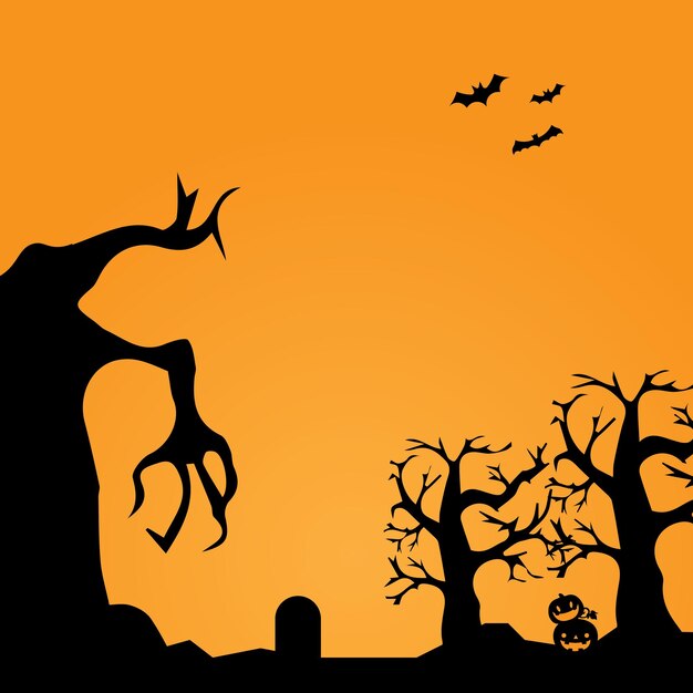 Diseño vectorial de fondo con tema de Halloween
