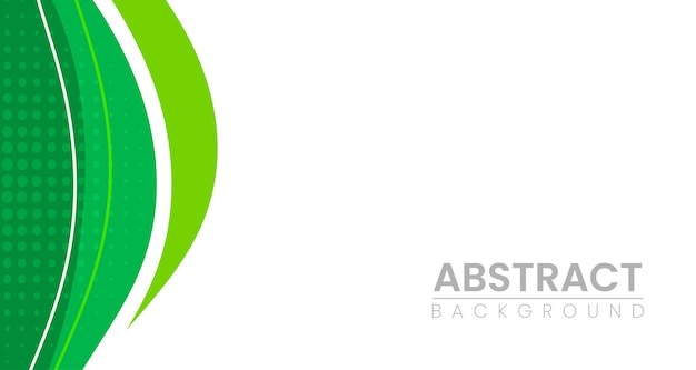 diseño vectorial de fondo verde abstracto abstracto curva dinámica mínima color de gradiente verde