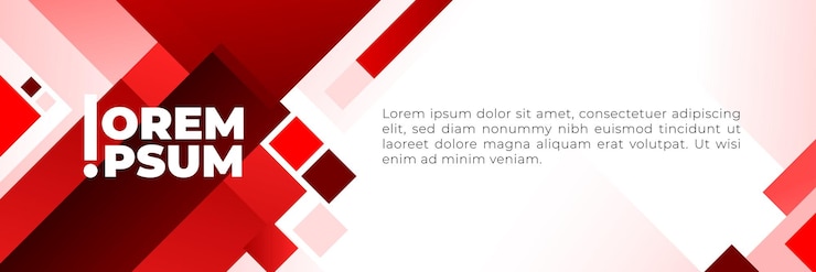 Vector diseño vectorial fondos de pancartas en colores rojos