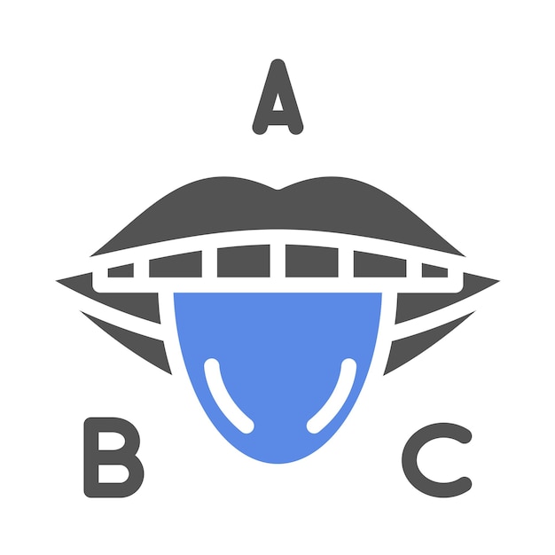 Diseño vectorial Fonética Estilo del icono