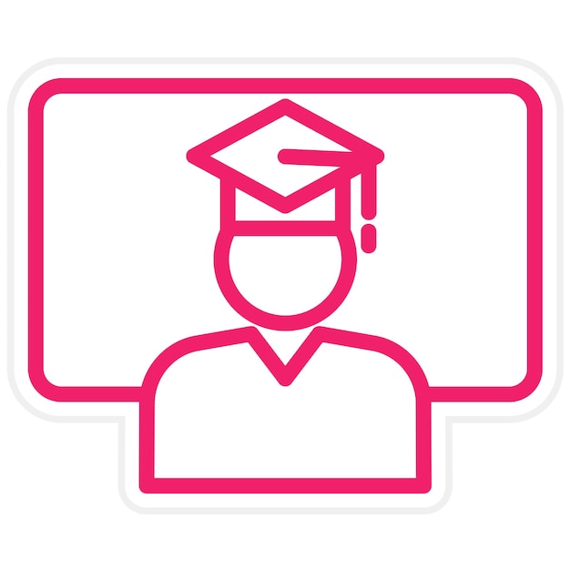 Diseño vectorial Formación de maestros Estilo de icono