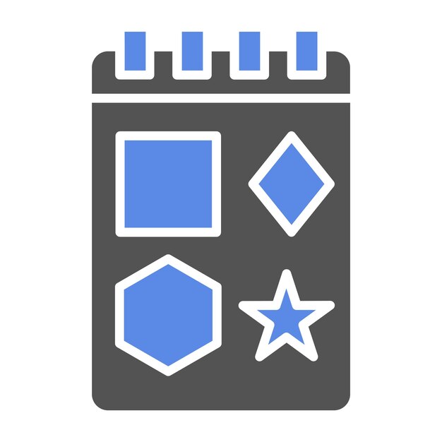 Diseño vectorial de formas geométricas Estilo del icono