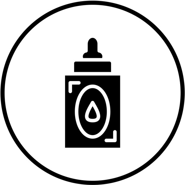Diseño vectorial Fórmula para bebés Estilo de icono