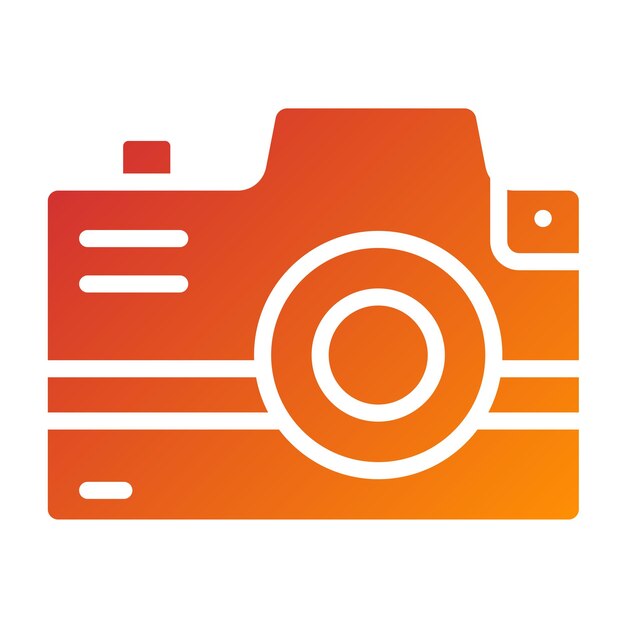 Diseño vectorial de fotografía de bienestar Estilo de icono