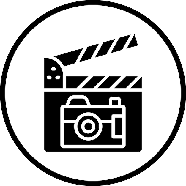 Diseño vectorial Fotografía de película Estilo de icono