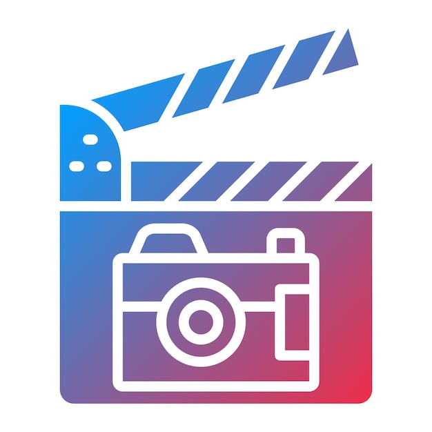 Diseño vectorial Fotografía de película Estilo de icono