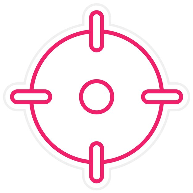 Diseño vectorial FPS Estilo del icono