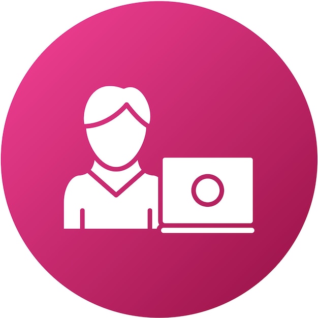 Diseño vectorial Freelancer Estilo de icono masculino
