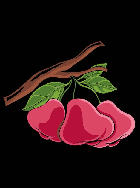 diseño vectorial de fruta de guayaba