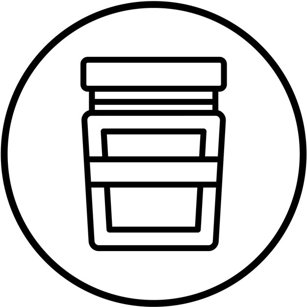 El diseño vectorial de la fruta preserva el estilo del icono