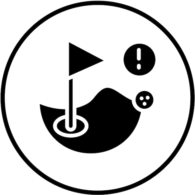 Diseño vectorial fuera de los límites Estilo del icono