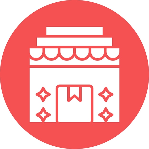 Diseño vectorial fuera de stock Estilo de icono de círculo de glifo