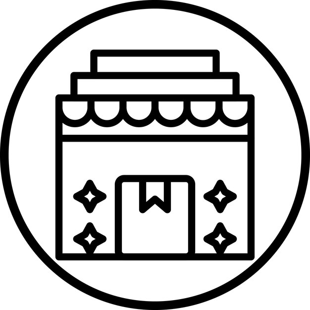 Diseño vectorial fuera de stock Estilo del icono del círculo de trazos de línea