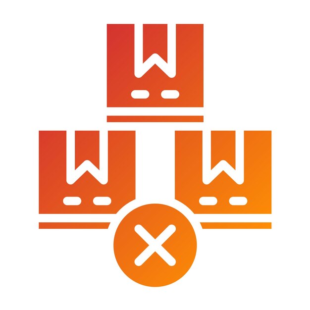 Diseño vectorial fuera de stock Estilo de icono